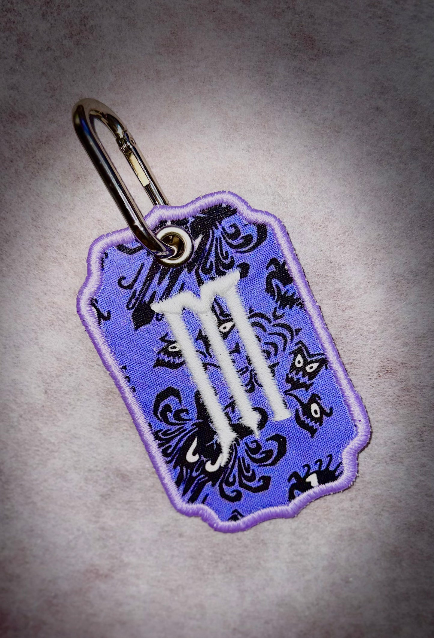 Haunted - Personalized Embroidered Bag Tag