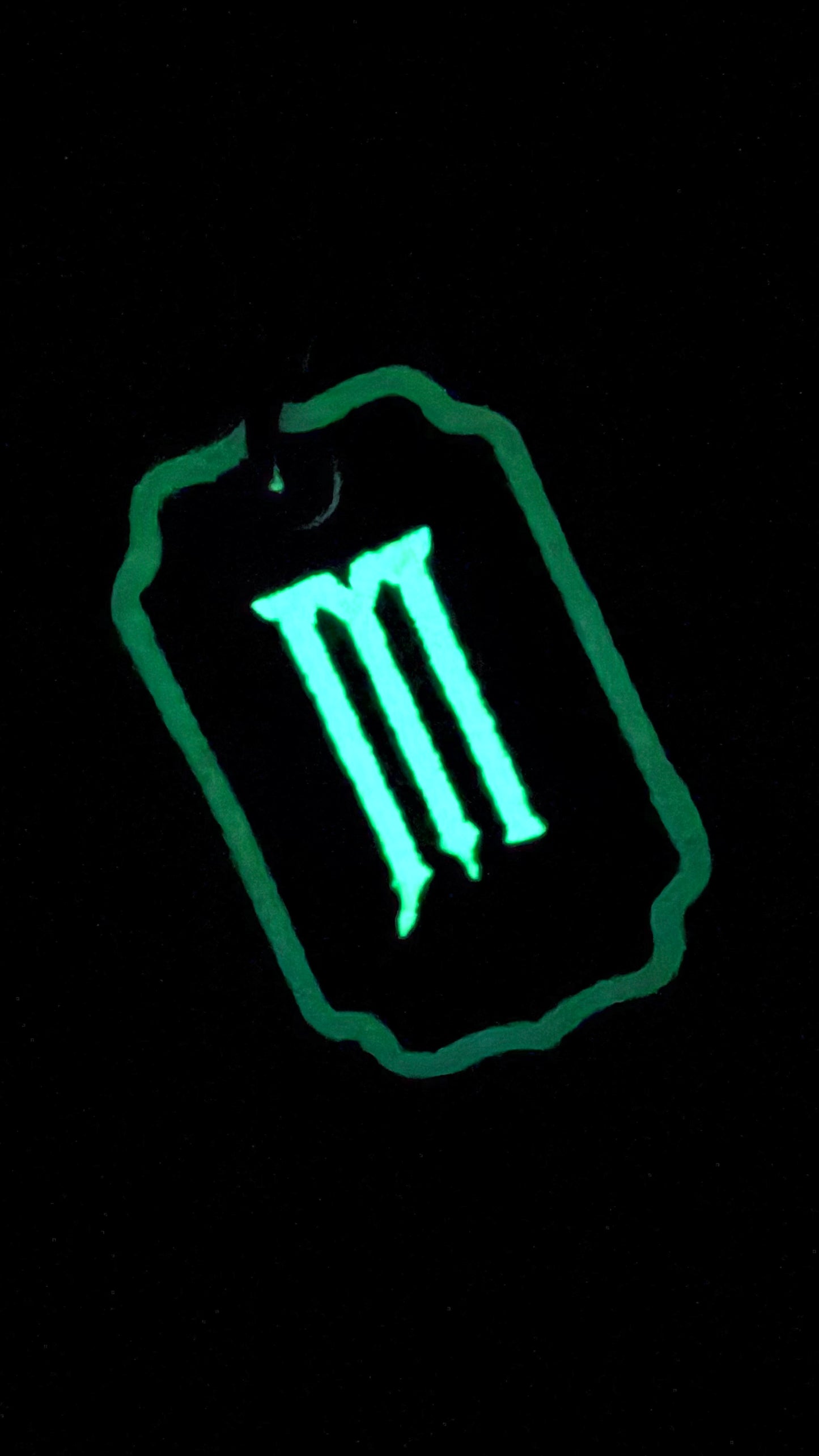 Haunted - Personalized Embroidered Bag Tag